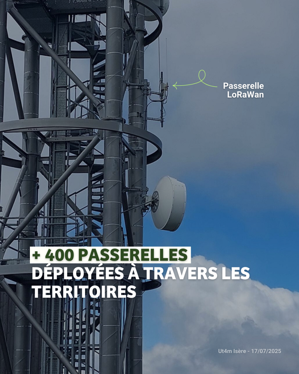 Des antennes LoRa déployées sur tout le territoire.
