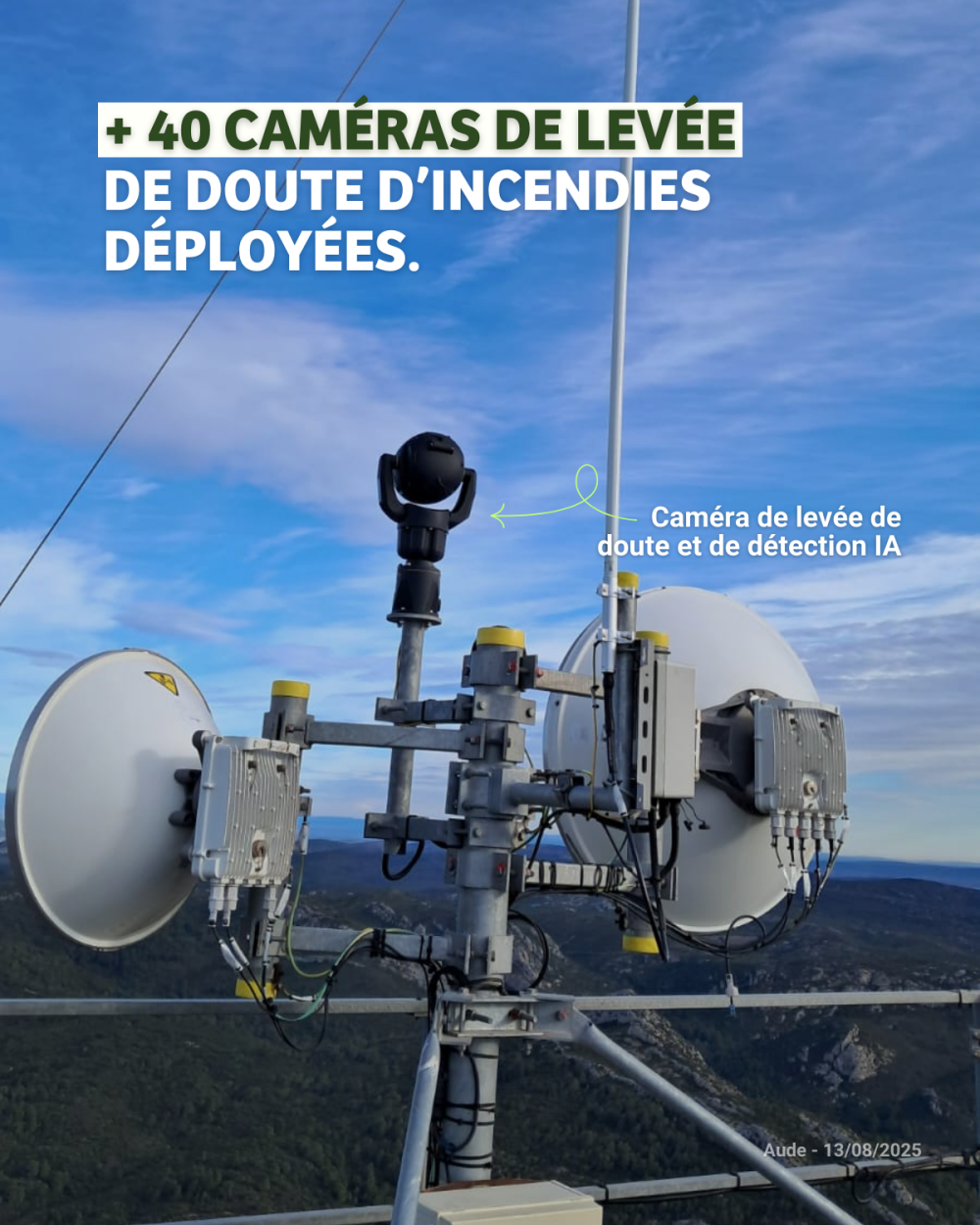 Des caméras pour traquer les départs de feux.