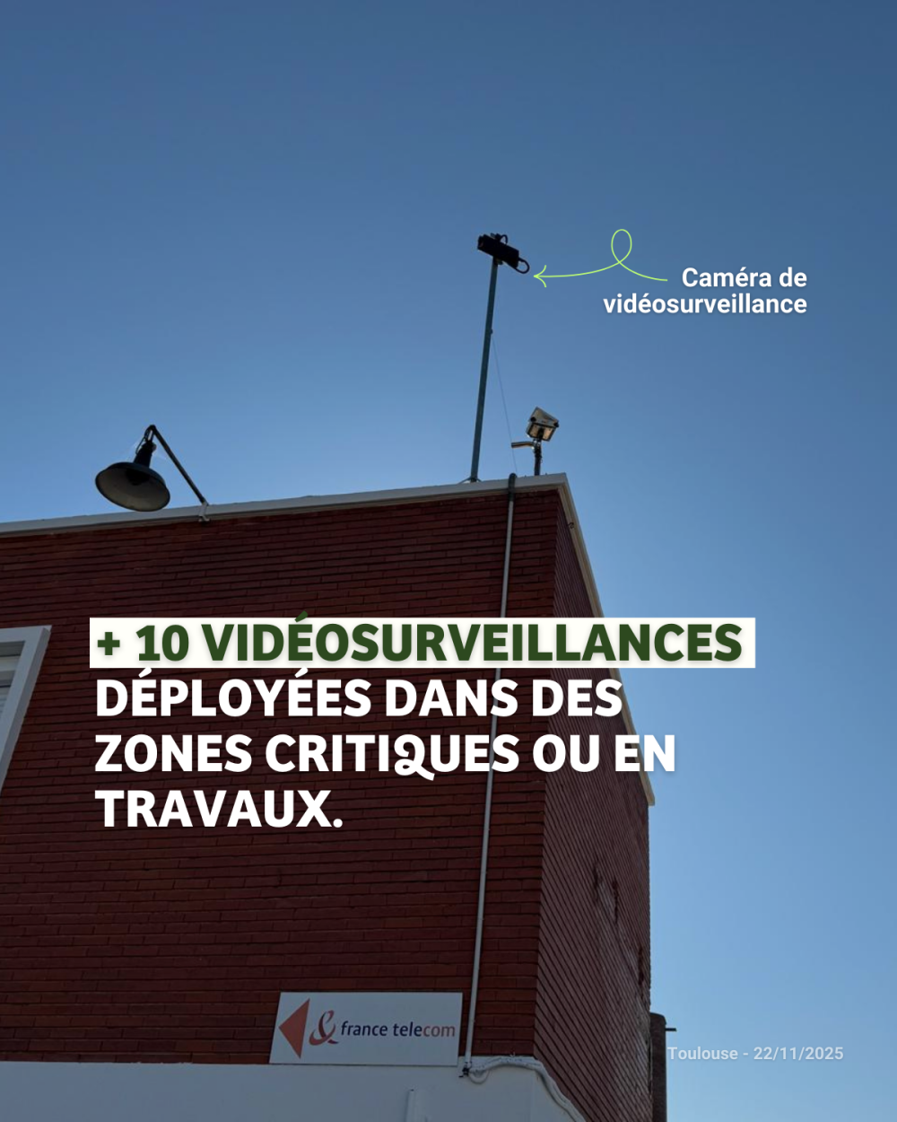 Des caméras pour sécuriser villes et territoires.