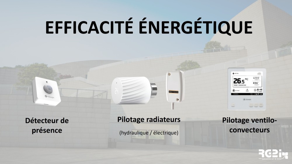 Capteurs pour l'efficatité énergétique.